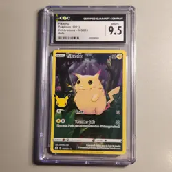 Pokemon Celebrations 2 Card Graded Lot Pikachu 005/025 CGC 9.5 Mew 011/025 CGC 9 - Image 5