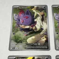 N's Zorua 189 Sv: Scarlet & Violet Promo Cards Holo (x4 Play Set) - Image 2