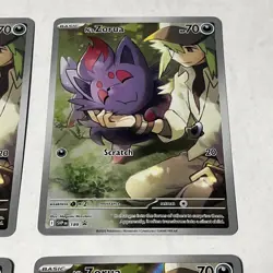 N's Zorua 189 Sv: Scarlet & Violet Promo Cards Holo (x4 Play Set) - Image 3