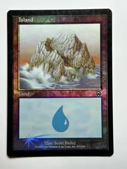 Island () Mercadian Masques 337 Foil MTG Card LP-NM - Image 1