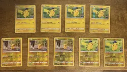Pokemon TCG- Pokemon GO Pikachu Holo/reverse Lot Of 9 Cards - Image 1