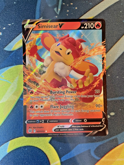 Pokemon TCG Simisear v Ultra Rare Brilliant Stars Card #27/172 - Image 1