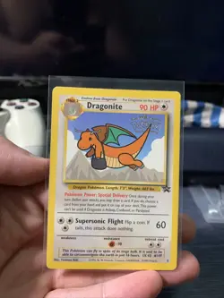 Pokemon Dragonite Card Black Star Promo Set #5 Movie Release WB Stamped WOTC - Image 1