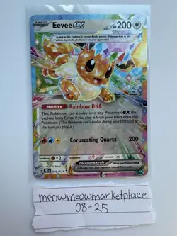 Eevee Ex 075/131 Double Rare - Prismatic Evolutions - Pokemon TCG mint nm card - Image 2