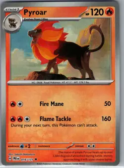 Pyroar (Master Ball) 016/131 SV: Prismatic Evolutions - Pokemon Card - NM - Image 1