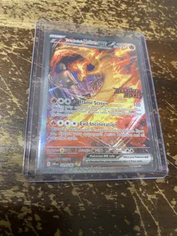 Pokemon TCG Team Rockets Moltres EX Destined Rivals Card 229/182 SIR Stamped - Image 1