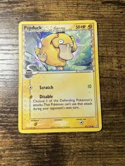 Pokemon TCG Psyduck Card 81/110 Vintage Rare Holon Phantoms Series - LP - Image 1