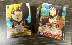Weiss Schwarz Attack on Titan - Bulk 200 C/UC Non-Holo Cards (see desc.) - Image 1