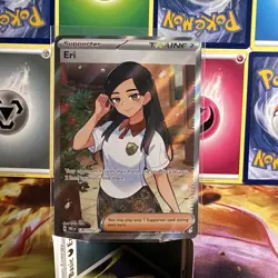 Eri 136/131 Sv: Prismatic Evolutions Full Art Ultra Rare Holo Pokemon Card NM - Image 3