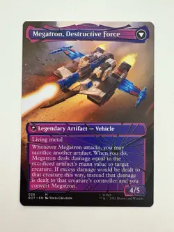 Megatron Tyrant / Destructive Force Showcase Borderless MTG Magic Card Mint BOT - Image 2