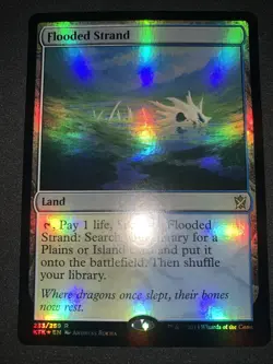 MTG Flooded Strand Khans of Tarkir 233/269 Foil Rare - Image 2