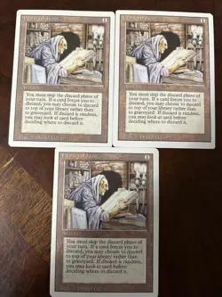 MTG Library of Leng x 3 3rd Edition (Revised) - NM English Magic the Gathering - Image 1