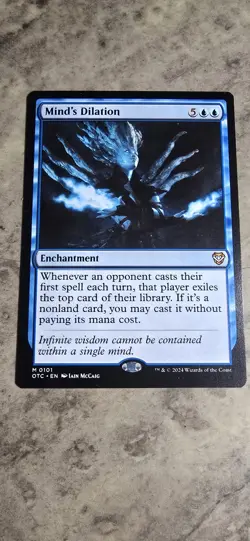 Mind's Dilation Commander: Outlaws of Thunder Junction Regular Enchantment MTG - Image 1