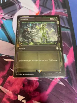 MTG - ATOMIZE - RARE - PIP - NM - SHOWCASE - Image 1