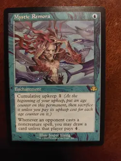 MTG Mystic Remora (Retro Frame) Dominaria Remastered Regular Near Mint NM - Image 1