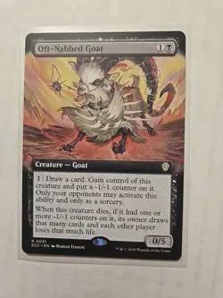 Oft-Nabbed Goat (Extended Art) - Commander: Lorwyn Eclipsed - NM - Rare Creature - Image 1