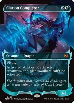 MTG FOIL Clarion Conqueror Showcase Tarkir: Dragonstorm 0400 NM - Image 1