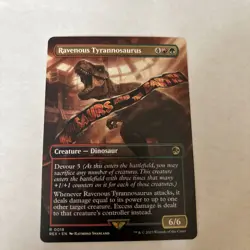 MTG Ravenous Tyrannosaurus (18/48) Jurassic World Collection LP - Image 1