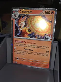 Cinderace 028/132 Cosmos Holo Pokemon Play! Prize Pack Play Stamp Series 8 - Image 1