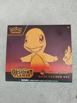 EMPTY NO CARDS - Pokemon: Scarlet & Violet Obsidian Flames - Pokemon Center ETB - Image 1