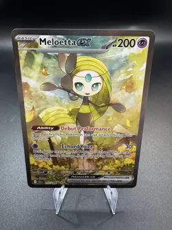Meloetta ex 167/086 SIR Holo - Sv: Black Bolt - Pokemon TCG - NM - Image 1