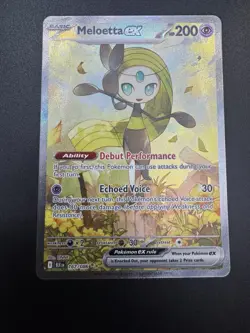 Meloetta ex 167/086 SIR Holo - Sv: Black Bolt - Pokemon TCG - NM - Image 3