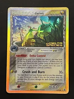 2005 Vintage Pokemon Metagross EX Delta Species Rev Holo Rare 11/113 - Image 1
