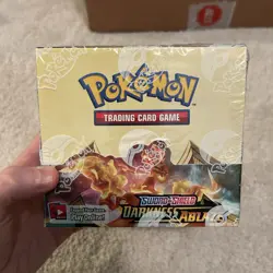 Pokemon Darkness Ablaze Booster Box (dented corner) Sealed - Image 1