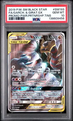 2019 POKEMON SM BLACK STAR PROMO #SM193 FULL ART/GARCHOMP & GIRATINA GX PSA 10 - Image 1