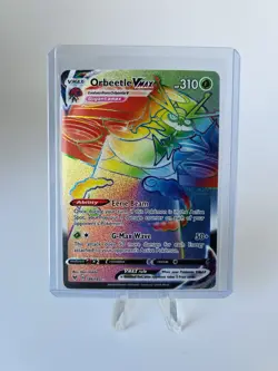 Pokemon Orbeetle VMAX Rainbow Rare 186/185 Vivid Voltage - Image 1