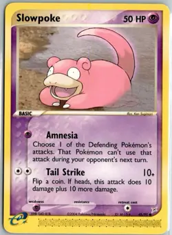 Pokemon - Slowpoke Team Magma vs Team Aqua 45/95 Non Holo NM TCG - Image 1
