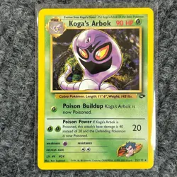 Vintage Pokemon Gym Challenge Koga's Arbok 25/132 Rare NM/Mint - Image 1