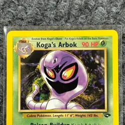 Vintage Pokemon Gym Challenge Koga's Arbok 25/132 Rare NM/Mint - Image 3