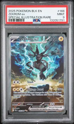 Pokemon TCG Zekrom EX Black Bolt 166/086 PSA 9 - Image 1