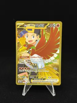 Pokemon TCG Ethan’s Ho-Oh ex 239/182 SV:10 Destined Rivals Hyper Rare Gold NM - Image 1