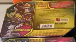 2019 Pokemon Tag Team Mewtwo & Mew GX Power Partnership Tin Promo Factory Sealed 820650806322 - Image 3