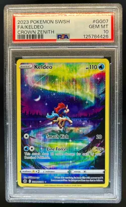 2023 Pokemon SWSH Crown Zenith Keldeo Galarian Gallery #GG07/GG70 PSA 10 - Image 1