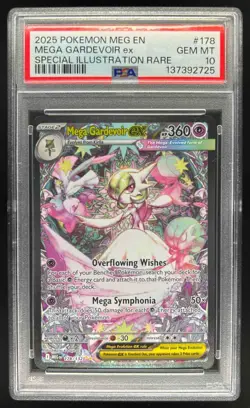 2025 Pokemon Gardevoir ex Special Illustration Rare #178/132 PSA 10 - Image 1