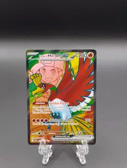 Pokemon TCG Ethan's Ho-Oh EX Ultra Rare Full Art Destined Rivals 209/182 - Image 1