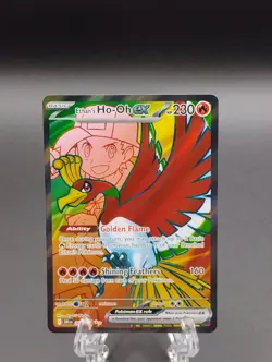Pokemon TCG Ethan's Ho-Oh EX Ultra Rare Full Art Destined Rivals 209/182 - Image 2