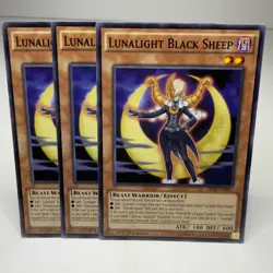 3x Yugioh Lunalight Black Sheep SHVI-EN011 Common - LP-NM 💎 - Image 1