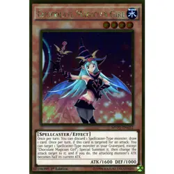 Chocolate Magician Girl MVP1-ENG52 Yu-Gi-Oh! Card Gold Rare 1st Edition - Image 1