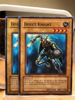 Yu-Gi-Oh! TCG 2x Insect Knight (one 1st edition), #FET-EN004 - Image 1