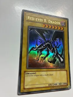 Yugioh Red-Eyes B. Dragon Legend of Blue-Eyes Ultra Rare LOB-070 VLP - Image 2