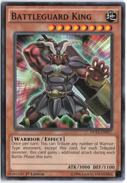 Yugioh - Battleguard King DUEA-EN017 1st Edition - Duelist Alliance - Image 1