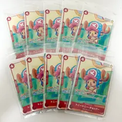 10 Packs One Piece Mcdonald's Chopper Promo Card 2025 Japanese Sealed - Image 1