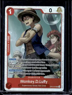 2026 One Piece The Azure Sea's Seven Monkey D. Luffy Super Rare #OP14-013 - Image 1