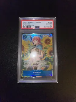 One Piece Rebecca Alternate Art Op10-058 Psa 10 - Image 2