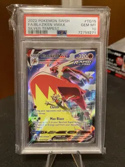 PSA 10 Blaziken VMAX TG15/TG30 Silver Tempest Trainer Gallery Pokemon 2022 - Image 1