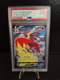 PSA 10 POKEMON BLAZIKEN VMAX FA TG15/TG30 SILVER TEMPEST - Image 1